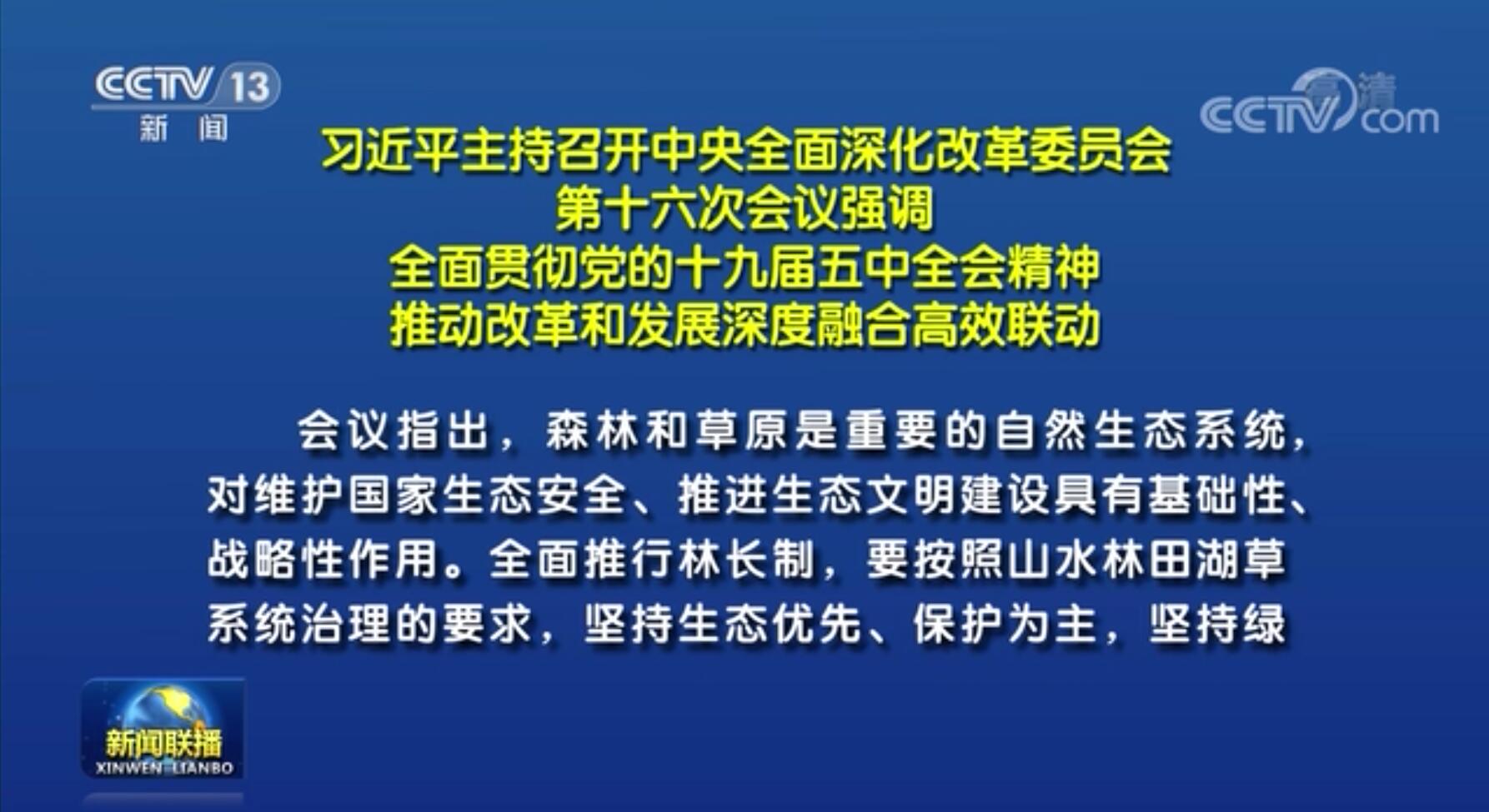 中央全面深化改革委員會第十六次會議
